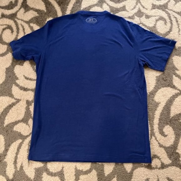 Under Armour Heat Gear Short Sleeve Blue T-shirt Size Large - Picture 3 of 6
